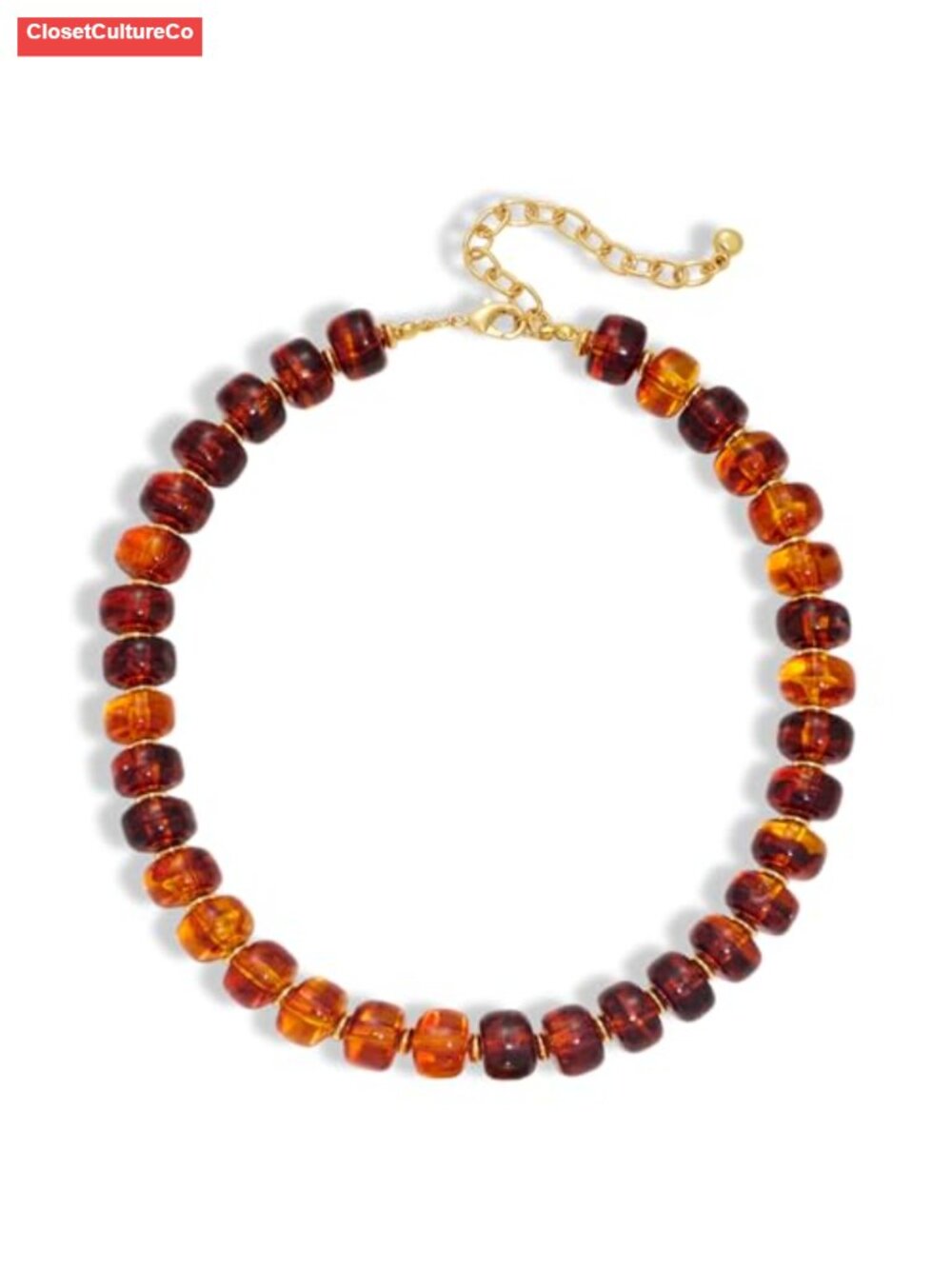 Chunky Beaded Statement Necklace Handmade Boho Collar Minimalist